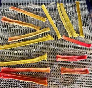 dehydrated rhubarb